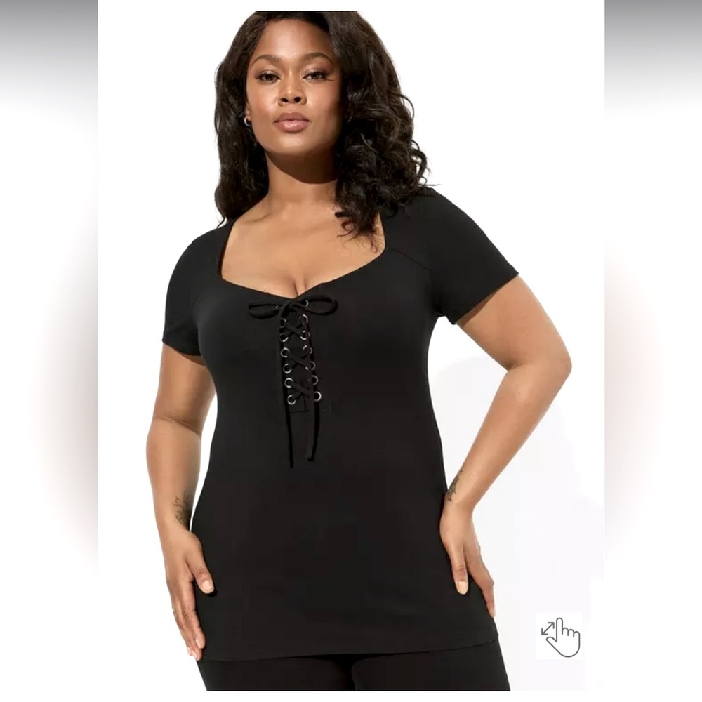 Foxy Lace-Up Top